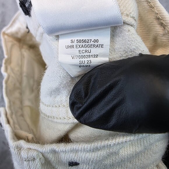 Banana Republic Jeans Womens 26 Ecru High-Rise Relaxed Wide Leg Premium Denim - Picture 12 of 13